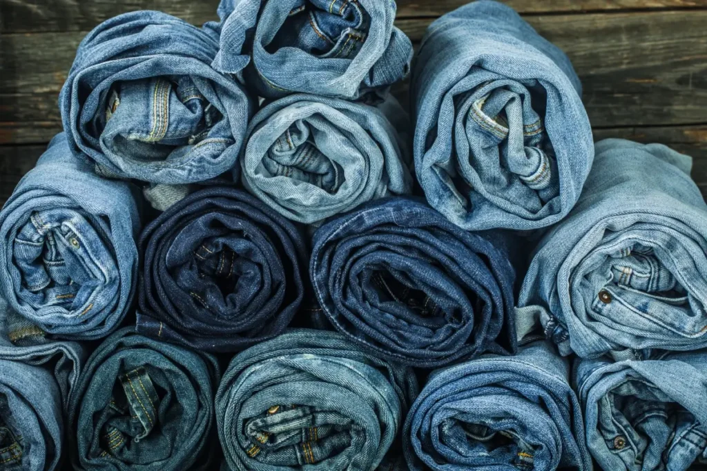 Jeans storage ideas roll up