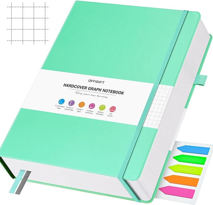 Graph Paper Notebook A5 Hardcover