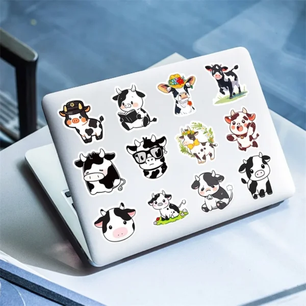 qlCZ10 30 50PCS Cute Cow PVC Sticker Aesthetic DIY Children s Decoration Scrapbooking Korean Stationery School