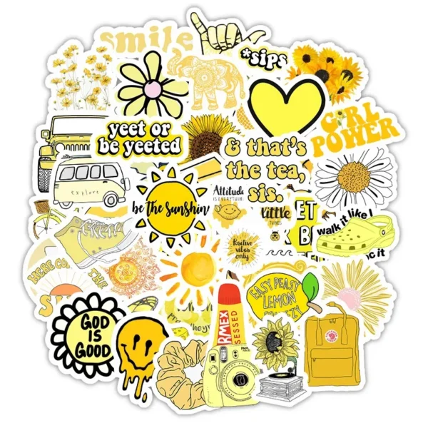 Yellow Aesthetic Stickers