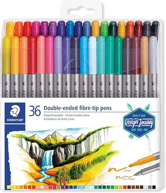 Assorted Color Double-Ended Markers | 36-Pack