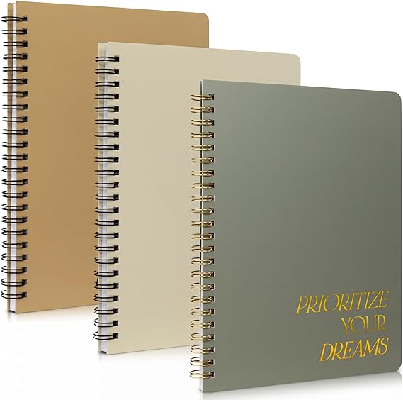 Aesthetic Spiral Notebook Set of 3