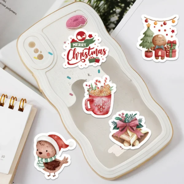 Etori Life 46pcs stickers Merry Christmas and holiday gifts DIY Decoration Student Stationery Notebook Diary Journal 2